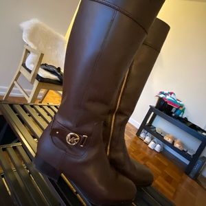 Michael Kors Women’s Brown Leather Boots